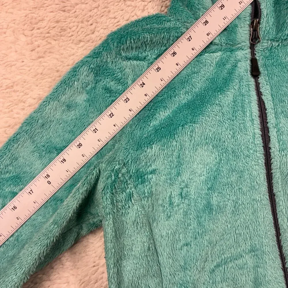 The North Face Osito Jacket Womens Small Turquoise Plush Fleece Full Zip Cozy